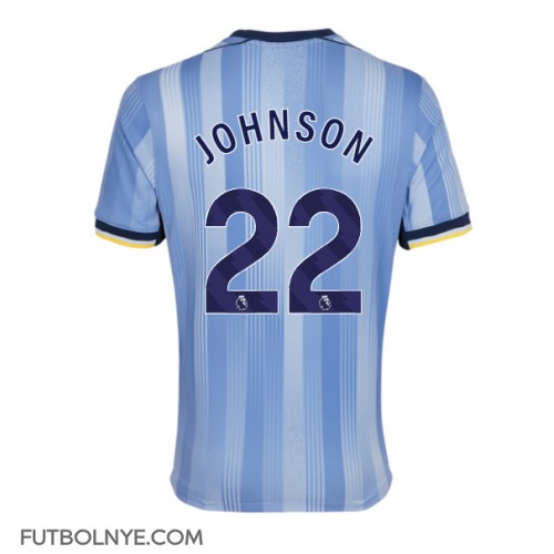 Camiseta Tottenham Hotspur Brennan Johnson #22 Visitante Equipación 2024-25 manga corta